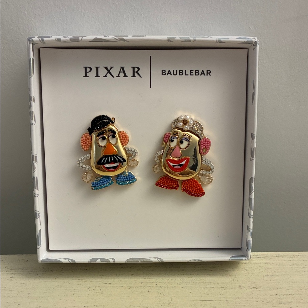 NIB BaubleBar Pixar Mr.&Mrs. Potato Head Earrings